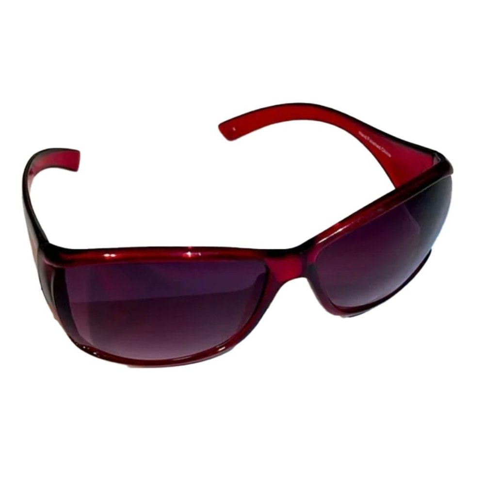 Translucent red sunglasses womens